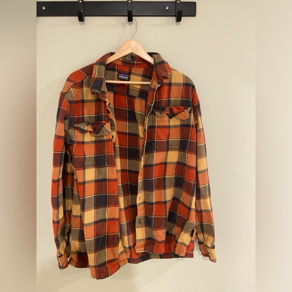 Patagonia Men’s Fjord Flannel Shirt Plaid Size Large